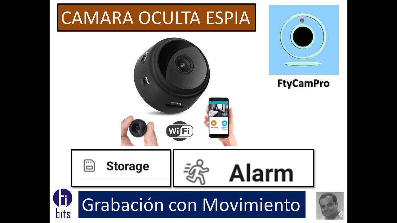 Mini cámara espía oculta con audio y video Live Feed Wifi con Phone_e  celular