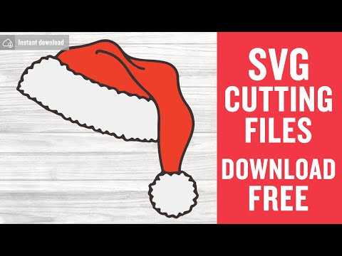 Santa Claus Hat Svg Free Cutting Files for Cricut Silhouette Instant Download