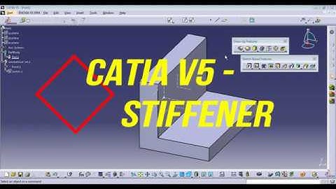 Catia V5 Tutorials|Part Design||STIFFENER