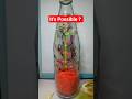 Flower Making In Bottle #shortsvideo