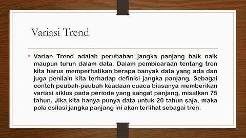 ANALISIS DERET WAKTU