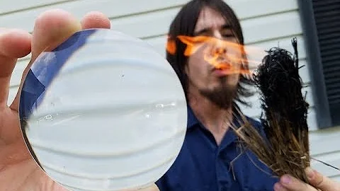 How To Start a Fire with a MAGNIFYING GLASS!  ZGB Survival