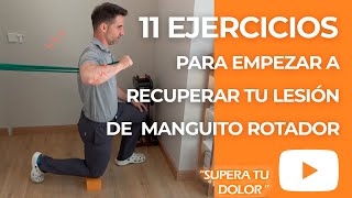 Manguito rotador: 11 ejercicios para empezar a recuperar tu lesión | Nivel I