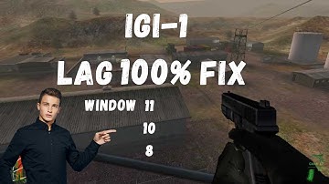 (100% fixed) How to fix Lag in IGI 1 | Window 10,8 | in Hindi | Urdu