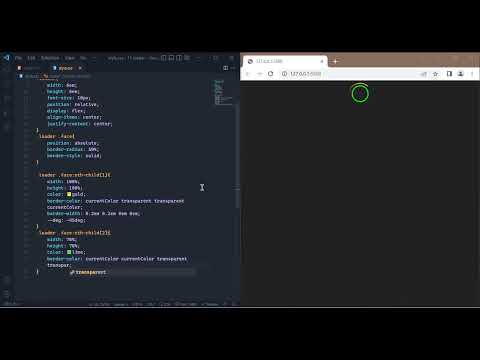 Creative loader with HTML & CSS
