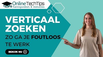 Verticaal zoeken (VERT.ZOEKEN) uitgelegd Microsoft Excel