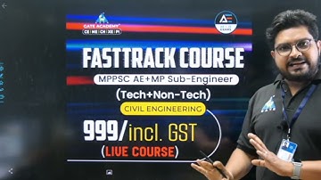 MPPSC AE & MP Sub Engineer Live Course at 999/-