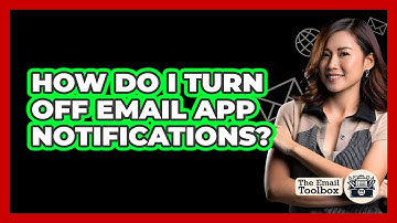 How do I turn off email app notifications?