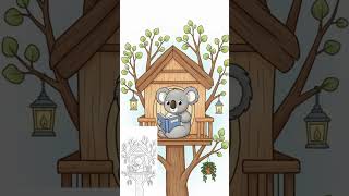 Custom AI Coloring Pages: Personalized Illustrations for Stress Relief & Creative Play #shorts
