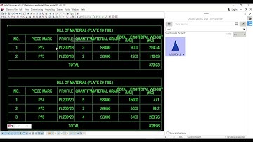 Tekla Structures Drawing Auto Nesting profile list