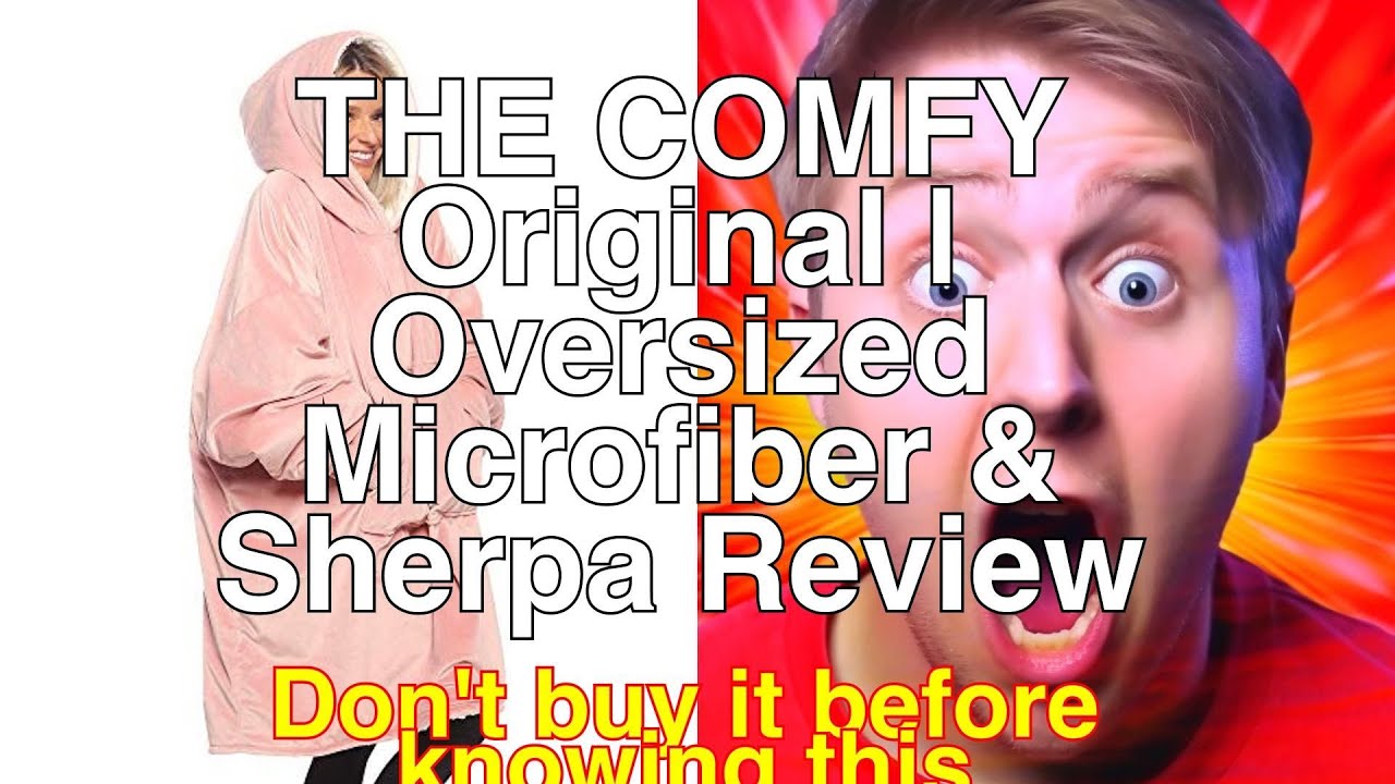 THE COMFY Original Oversized Microfiber & Sherpa Wearable Blanket