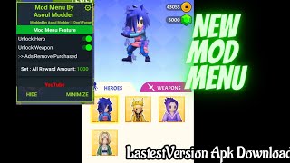 Kunai Master Mod Menu Lastest Version Apk Download | All Hero Unlock | Kunai Master Ninja Assassin screenshot 5