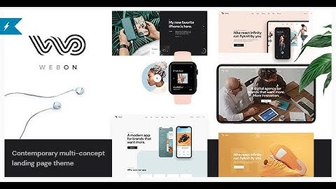 WebOn  Landing Page WordPress Theme