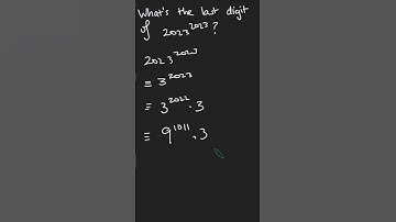 Last digit of 2023^2023