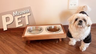 COMO FAZER UM COMEDOURO DE CACHORRO FÁCIL E BARATO | TRANSFORMAÇÃO DA SALA PEQUENA EP. 04