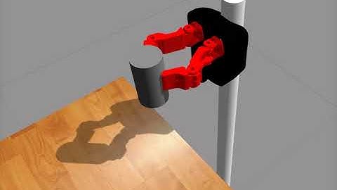 Gazebo simulation of manipulation with an under-actuated robotic hand