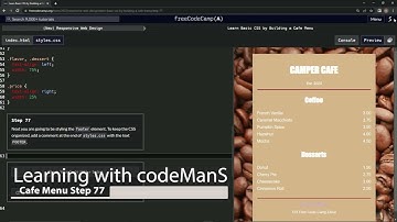 Learn Basic CSS by Building a Cafe Menu - Step 77