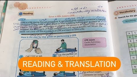 English Class 6th Save A Life : Learn CPR |  Reading & Translation | NBF ​⁠