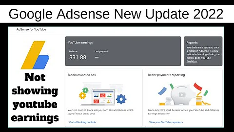 Google Adsense New Update (2022) | Not Showing YouTube Earnings $0.00 Balance in Adsense