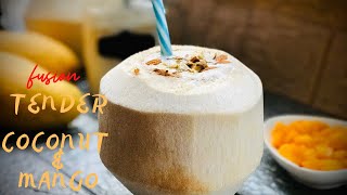 New Fusion-Tender Coconut & Mango|#Tender-coconut |#Mango|#Fusion|#Smoothy