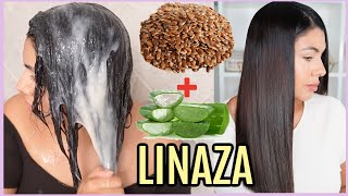 LINAZA Y SABILA PARA  TENER EL CABELLO SANO Y LARGO EN DÍAS