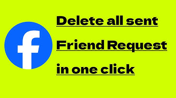 How to Delete Facebook All Sent friend request in one click 🔥😳