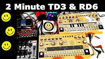 Acid Venom - 2 Minute TD3 - TD3 Behringer TD-3 Bass Line Synth RD6 Drum Machine RD-6 MS-70CDR