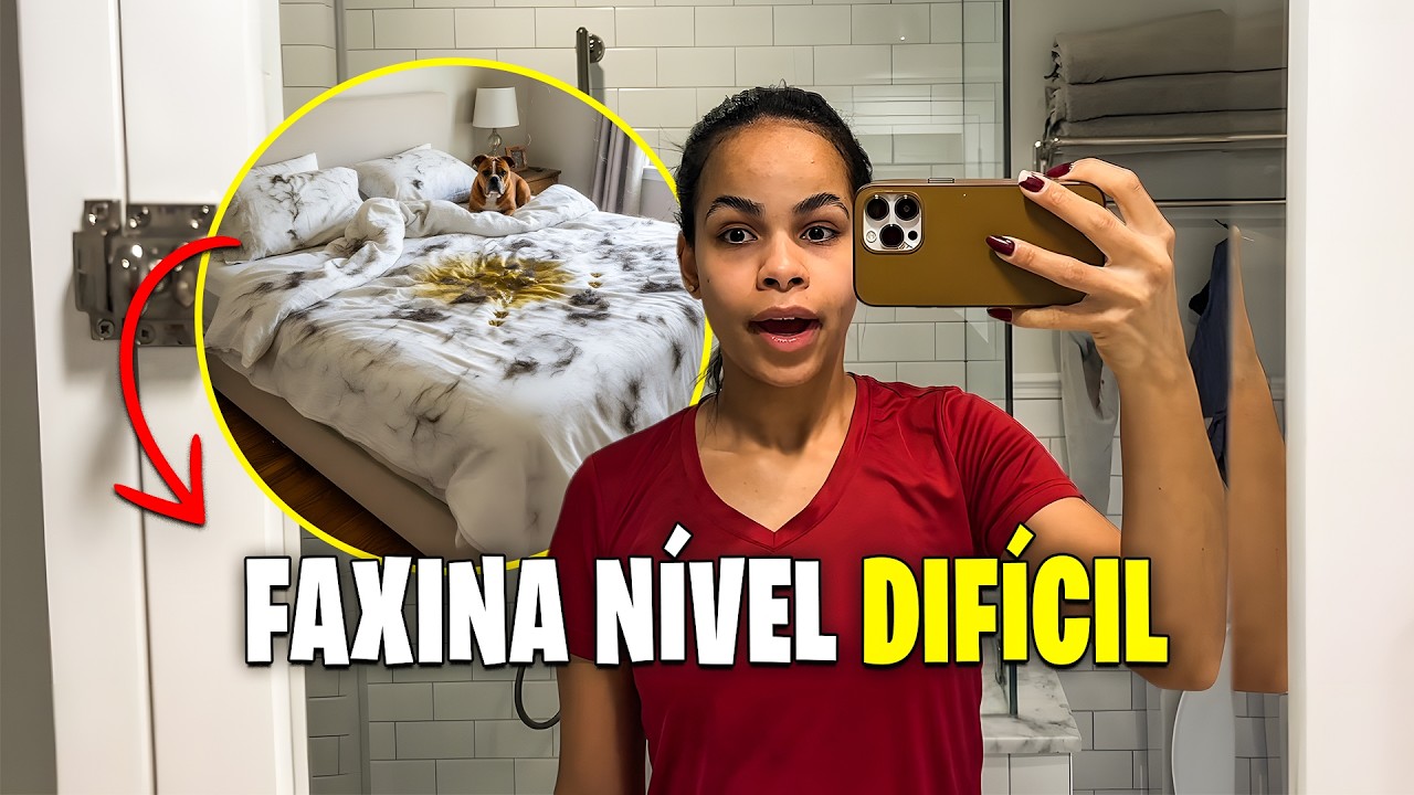 FAXINA PESADA: Você dormiria em uma cama cheia de pelos? 🐶🧹