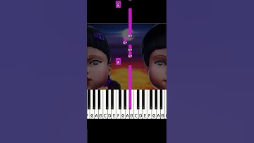 Knock, Knock Official Jump Rope - Squid Game 3 - ( Easy piano tutorial )