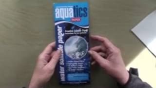 Solvy/Aquatics soluble paper review