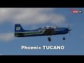 Flight and explanation  phoenix tucano low wing model  tiefdeckermodell