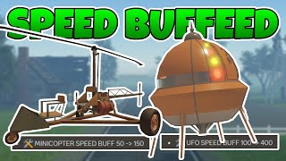 Ufo And Minicopter Speed Has Been Buffed Roblox A Dusty Trip