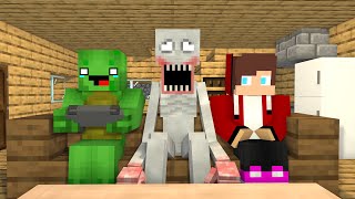 MAIZEN : JJ & Mikey's House Visited By SCP096  Minecraft Animation