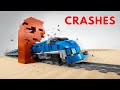 LEGO Technic Train Crash Test: Smashing Through a Brick Wall | LEGO Smart