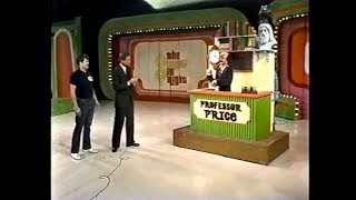 The Price is Right:  November 14, 1977  (Debut of PROFESSOR PRICE!!)
