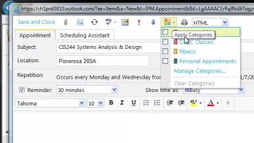Getting Started With Office 365 - Create a Reoccurring Appointment