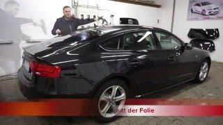 Scheiben tönen in Hamburg Bergedorf. Audi A5 Sportback. - YouTube