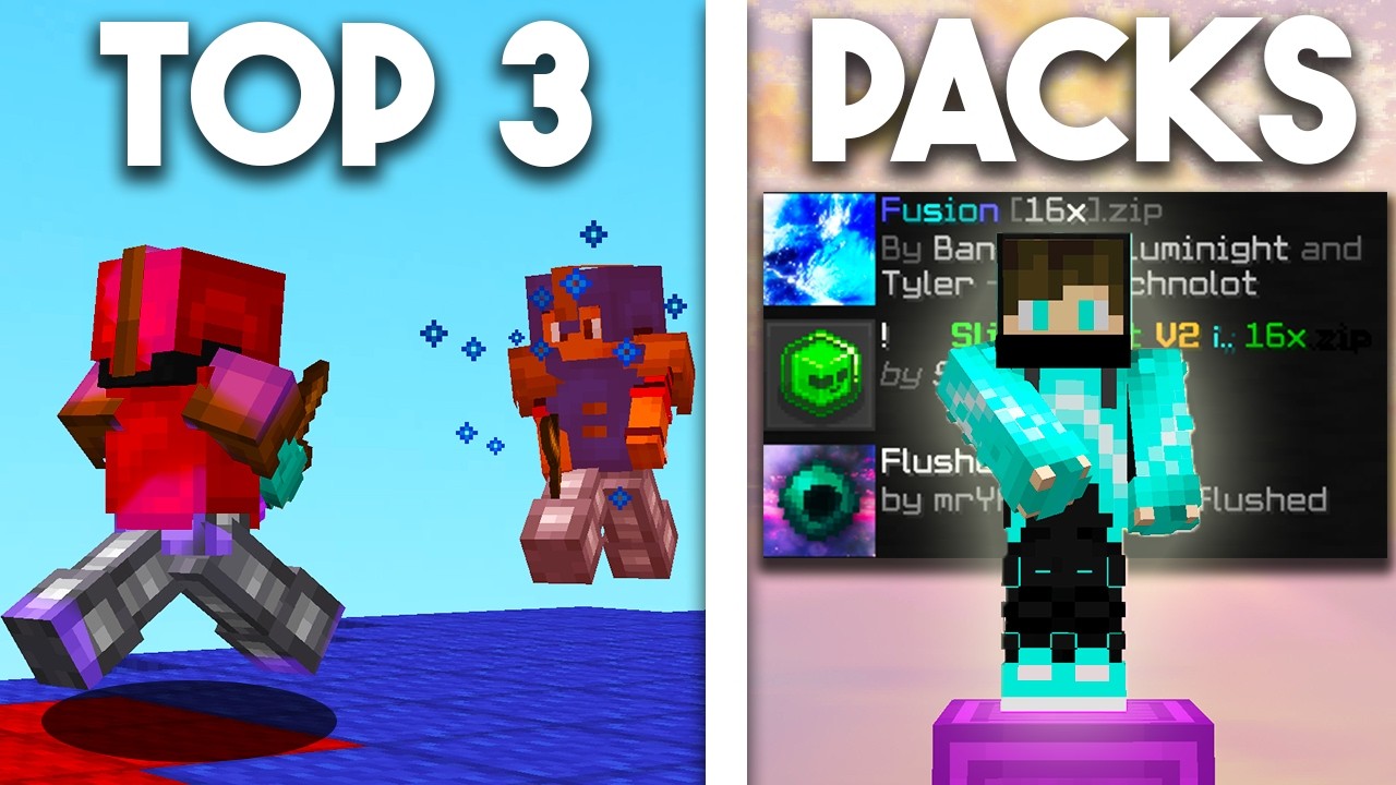 The 3 New BEST 16x Bedwars/PvP Texture Packs - FPS Boost (1.8.9) - YouTube