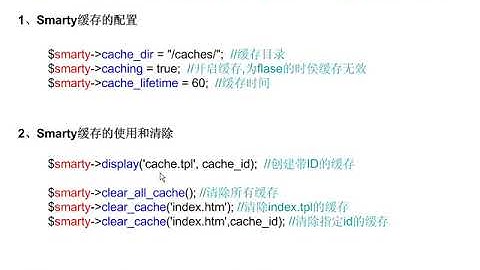 PHP100视频教程：30.PHP模板引擎Smarty缓存应用(张恩民老师)