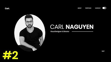 Portfolio Landing Page Design With Dark & Light Toggle Using HTML, CSS & JS, GSAP Animation