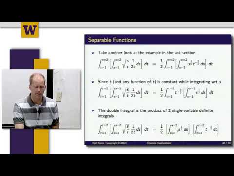 Quantitative Finance || 06 W4 5 Double Integrals Of Seperation ...