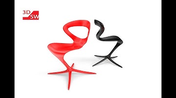 How to make design chair in SolidWorks (Power Surfacing)