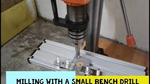 Milling with a small bench drill and a mini precision table