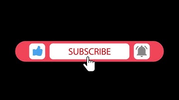 YouTube Subscribe Button Animation with Black Background | Like Bell Notification Animation