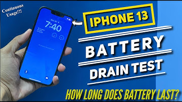 iPhone 13 BATTERY DRAIN TEST on Continuous usage| How much battery backup does it give? in detail