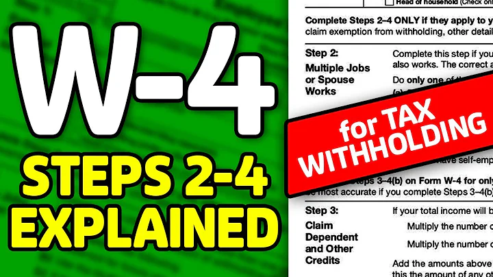 W4 Tax Withholding Steps 2 to 4 Explained IN-DEPTH | With TIPS