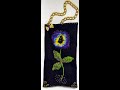 Объемная вышивка анютиных глазок. Часть2. Volumetric embroidery of pansies. Part 2