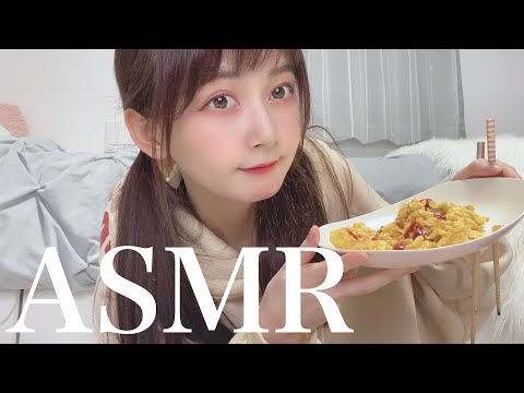 【ASMR】ハムと卵をジュージュー焼く音が心地いい【料理音】（焼くだけ）