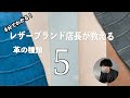 8分でわかる！レザーブランド店長が教える革の種類５選【牛革/コードバン/クロコダイル】【yuhaku】