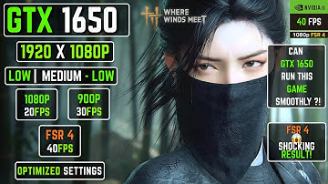 Can GTX 1650 Laptop Run Where Winds Meet in 2025? 1080p FSR Test! SHOCKING Results?